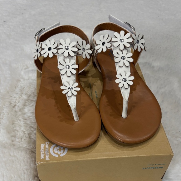 Thereabouts ,Size3 (Girl)White Floral Sandals - Picture 15 of 17